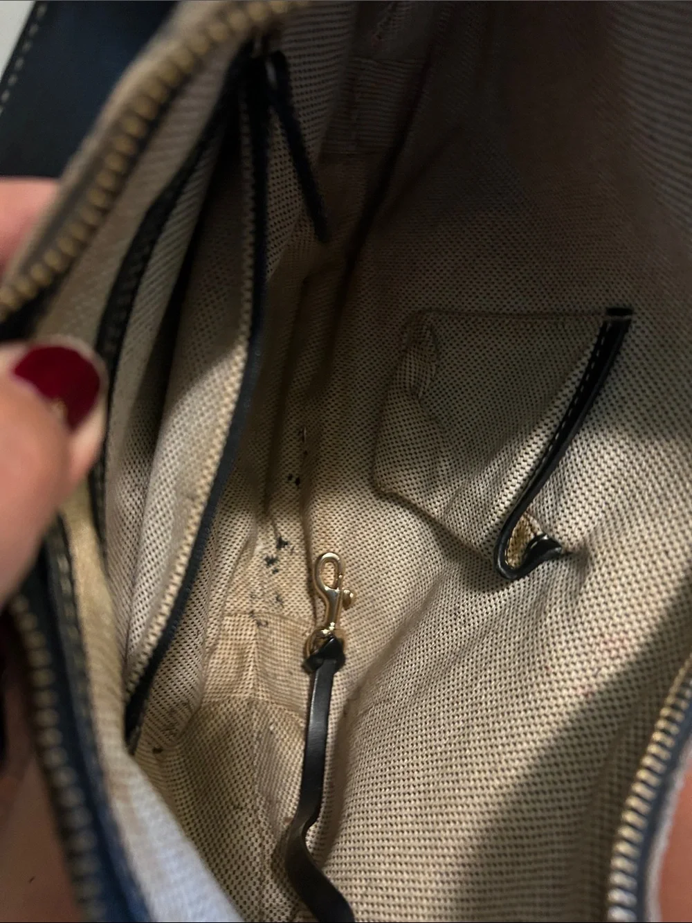 Dooney & Bourke Gray Monogram Hobo Bag